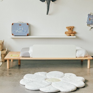 Lit évolutif 70x140cm avec barriere de lit EVOBED Childhome ecru naturel