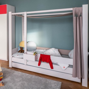 Lit évolutif 90x200cm 5 en 1 échelle frontale DESTYLE de Breuyn blanchi