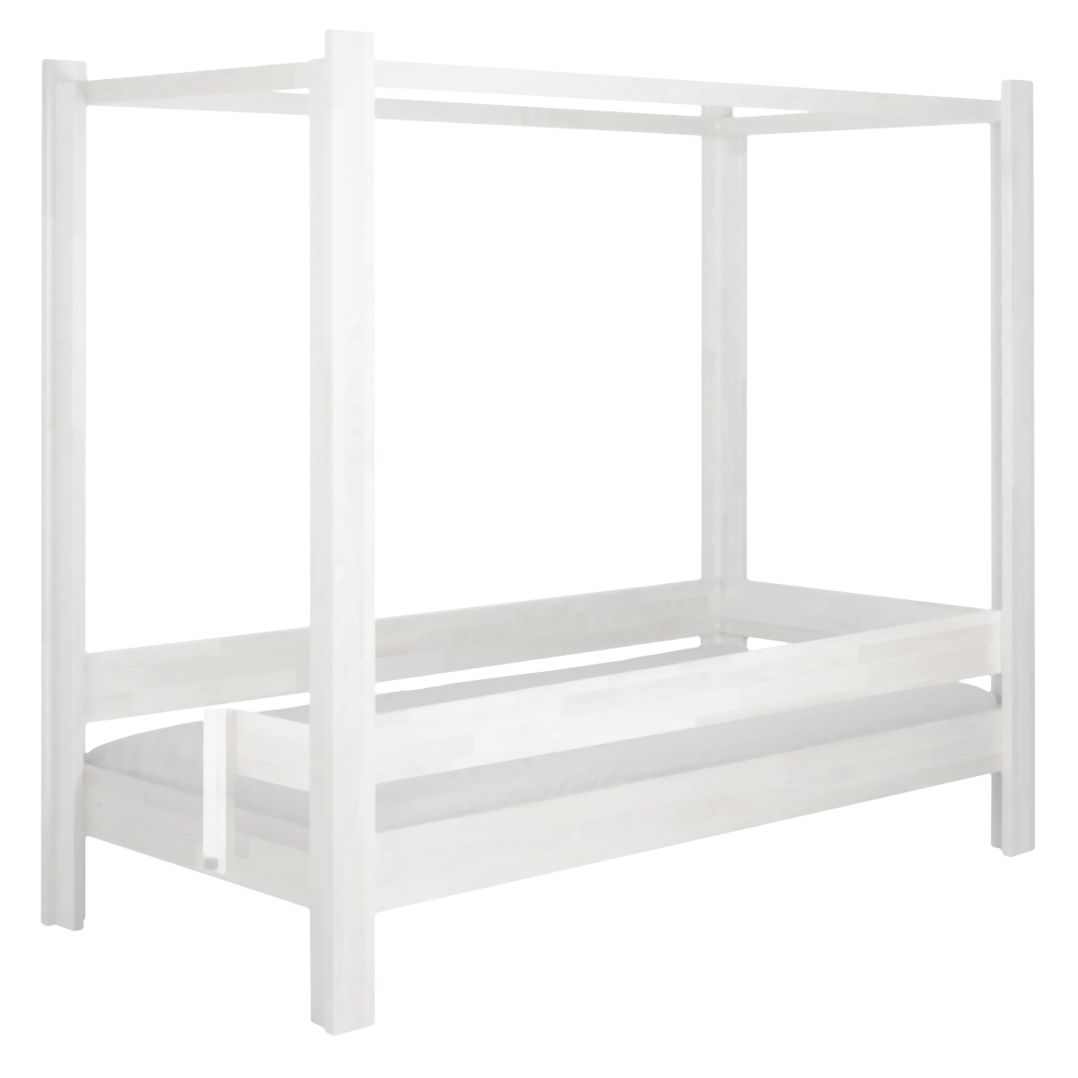 Lit évolutif 90x200cm 5 en 1 échelle latérale DESTYLE de Breuyn laqué blanc