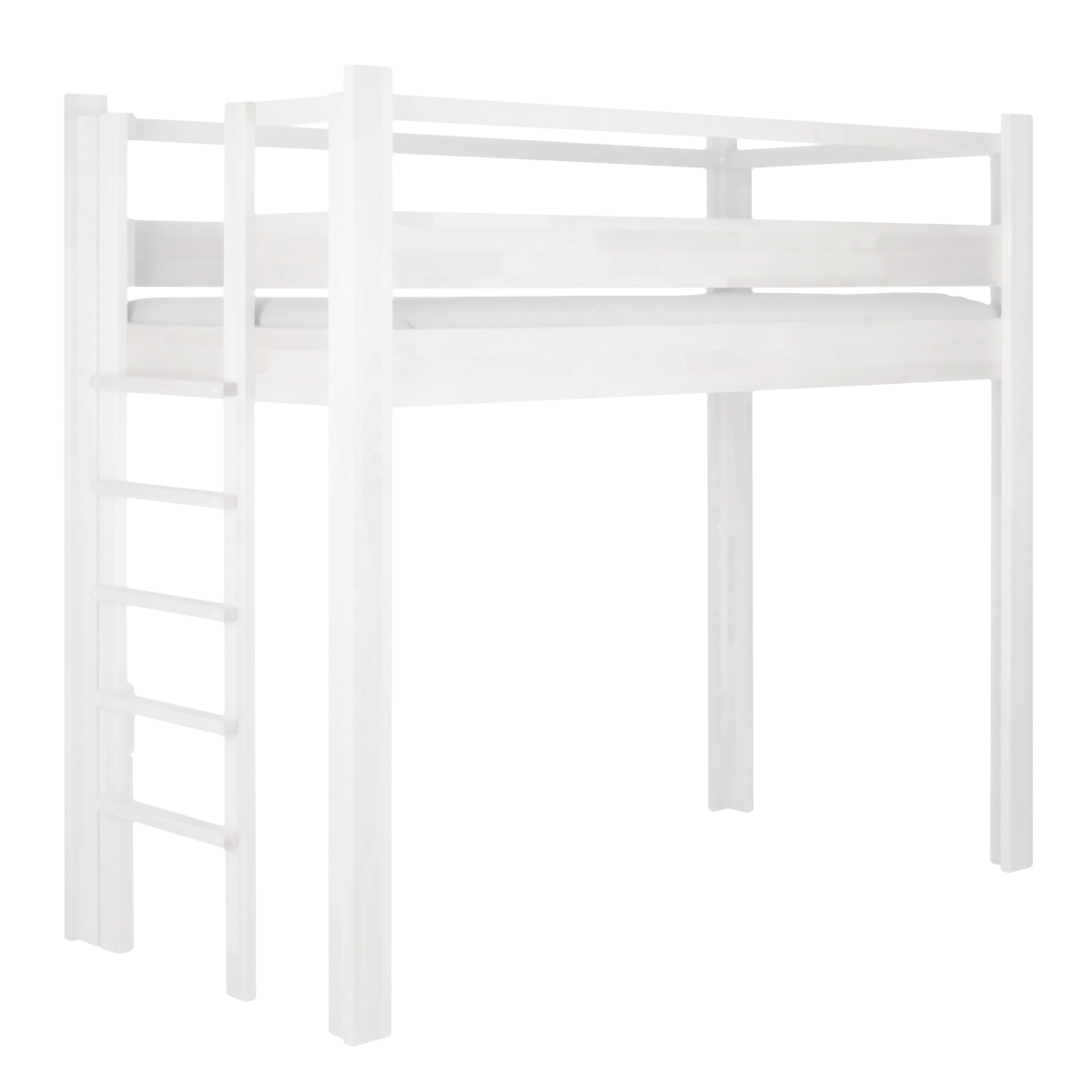 Lit évolutif 90x200cm 5 en 1 échelle latérale DESTYLE de Breuyn laqué blanc