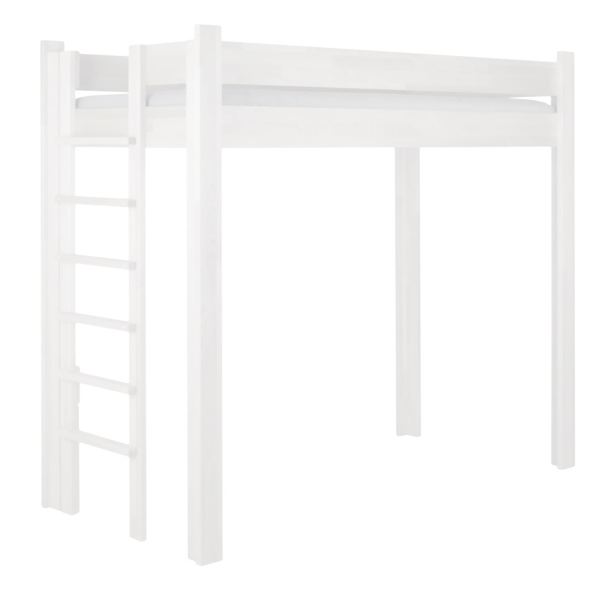 Lit évolutif 90x200cm 5 en 1 échelle latérale DESTYLE de Breuyn laqué blanc