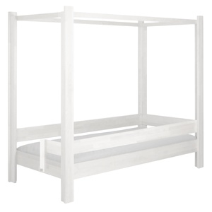 Lit évolutif 90x200cm 5 en 1 échelle latérale DESTYLE de Breuyn laqué blanc