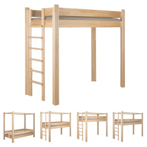 Lit évolutif 90x200cm 5 en 1 échelle latérale DESTYLE de Breuyn naturel