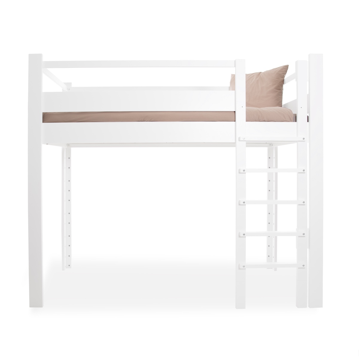 Lit évolutif 90x200cm 7 en 1 échelle frontale DESTYLE de Breuyn laqué blanc