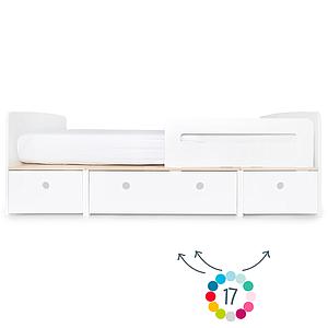 Lit évolutif 90x200cm COLORFLEX hors façades tiroirs