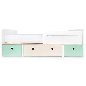 Lit évolutif 90x200cm COLORFLEX mint-white wash-mint 