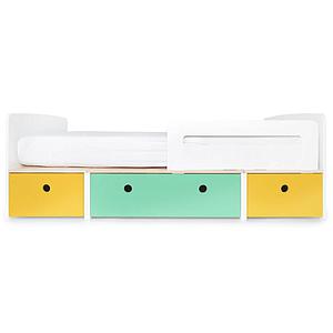 Lit évolutif 90x200cm COLORFLEX nectar yellow-sea foam-nectar yellow