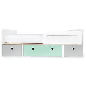 Lit évolutif 90x200cm COLORFLEX pearl grey-mint-pearl grey