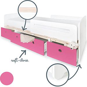 Lit évolutif 90x200cm COLORFLEX pink