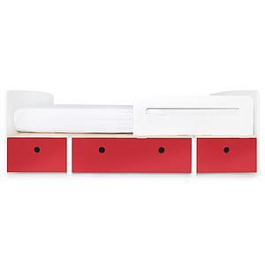 Lit évolutif 90x200cm COLORFLEX true red