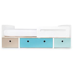 Lit évolutif 90x200cm COLORFLEX warm grey-paradise blue-sky blue 