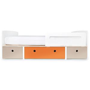 Lit évolutif 90x200cm COLORFLEX warm grey-pure orange-warm grey