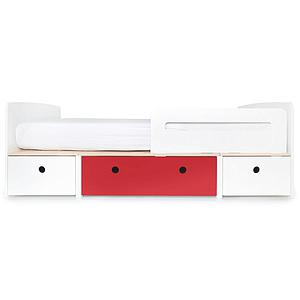 Lit évolutif 90x200cm COLORFLEX white-true red-white