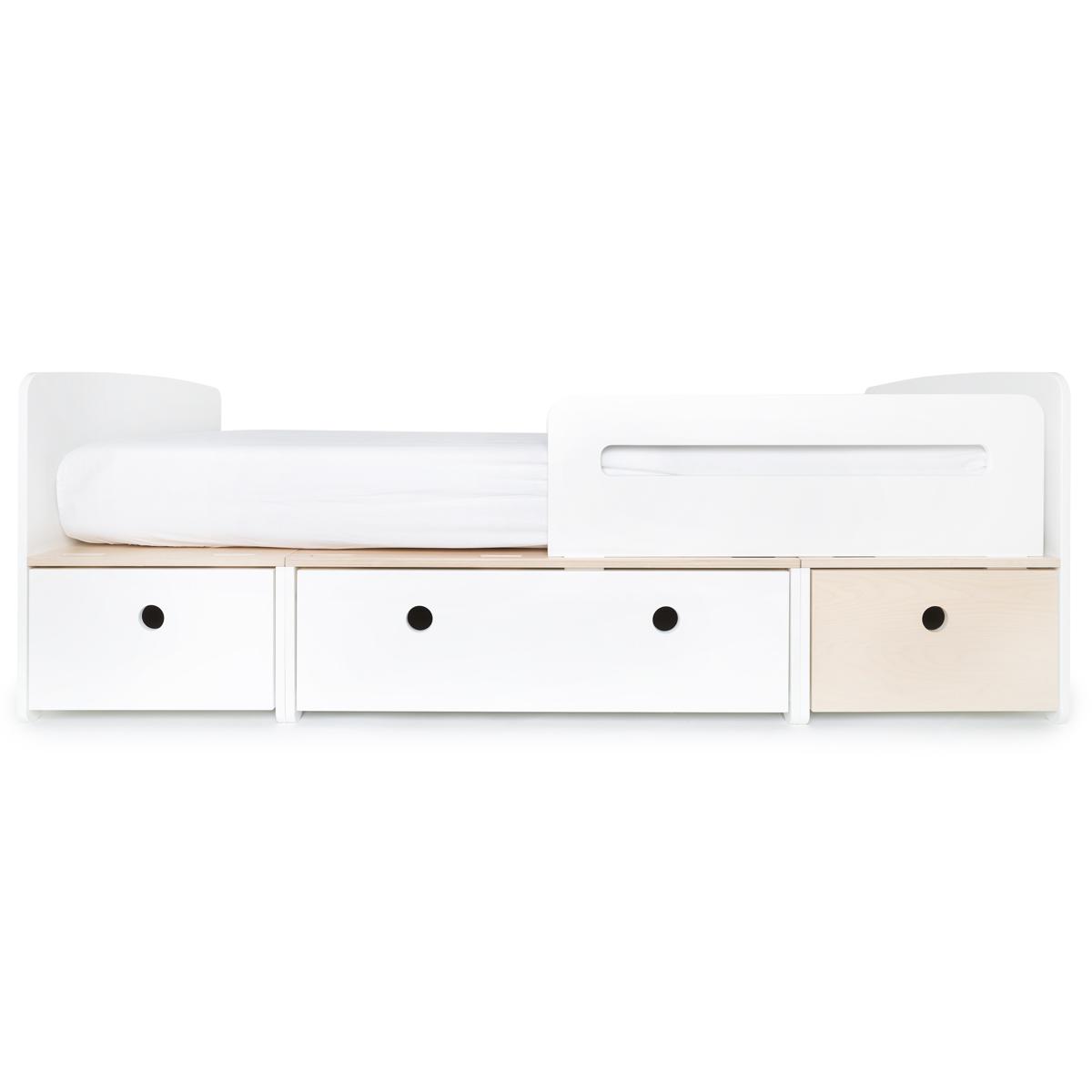 Lit évolutif 90x200cm COLORFLEX white-white-white wash 