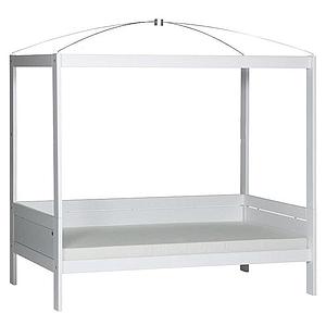 Lit évolutif baldaquin bas 90x200cm Lifetime blanc