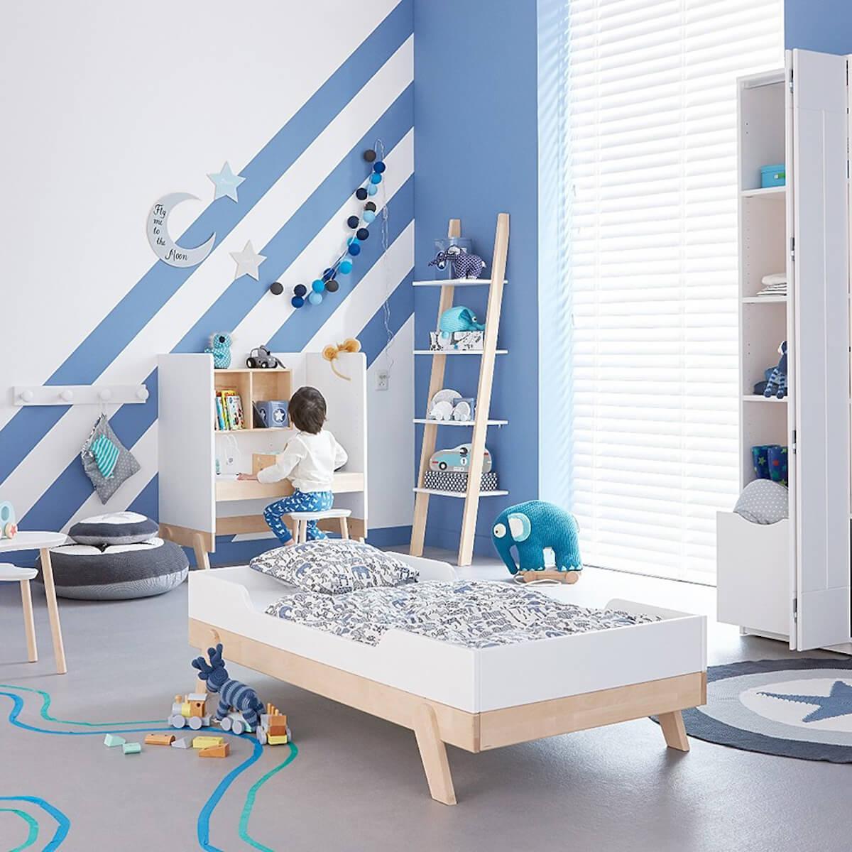 Lit évolutif bas 70x140cm Lifetime bouleau-blanc