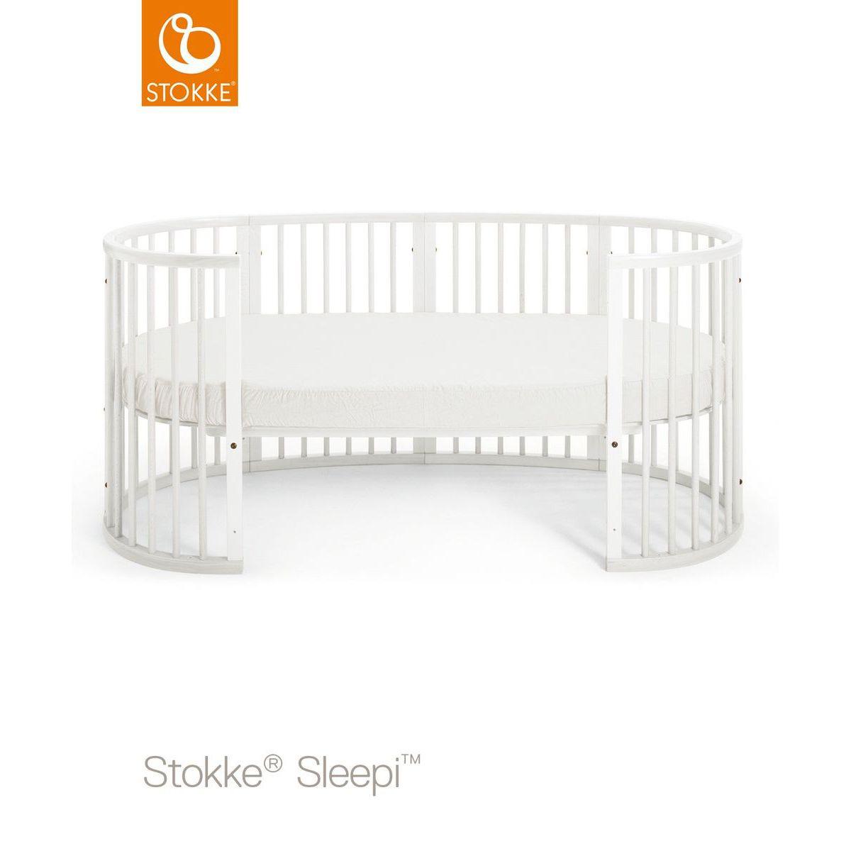 Lit évolutif bébé 120cm SLEEPI Stokke blanc