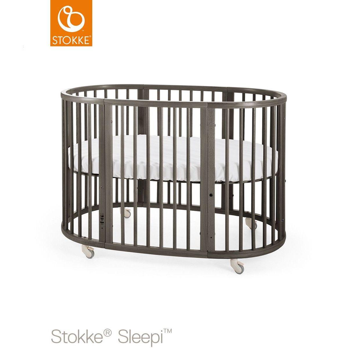 Lit évolutif bébé 120cm SLEEPI Stokke gris brume