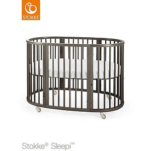 Lit évolutif bébé 120cm SLEEPI Stokke gris brume