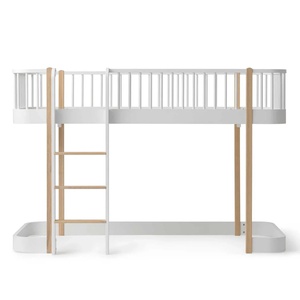 Lit évolutif mi hauteur 90x200cm WOOD ORIGINAL Oliver Furniture blanc-chêne