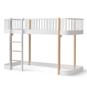 Lit évolutif mi hauteur 90x200cm WOOD ORIGINAL Oliver Furniture blanc-chêne
