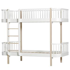 Lit évolutif superposé 90x200cm WOOD ORIGINAL Oliver Furniture blanc-chêne