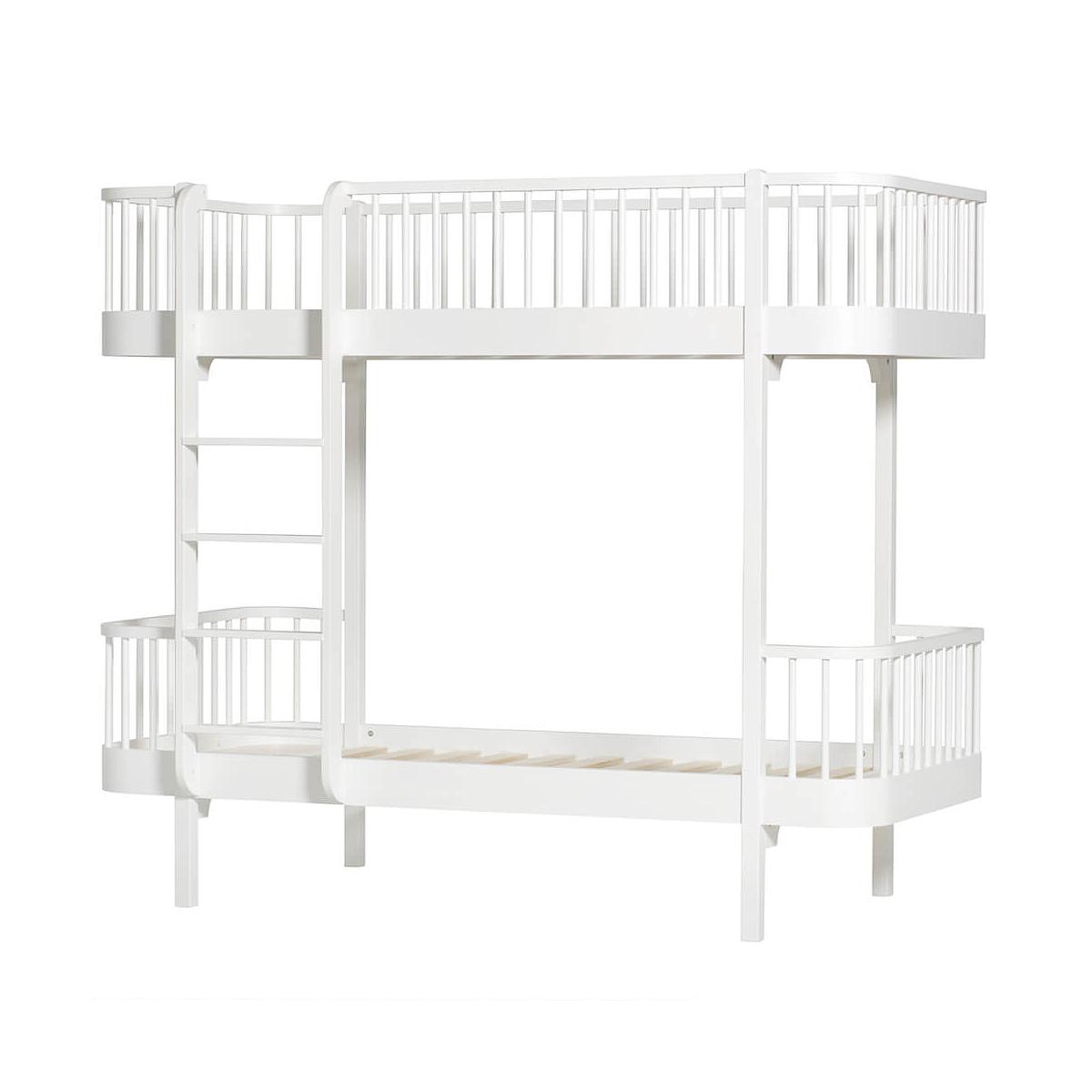 Lit évolutif superposé 90x200cm WOOD ORIGINAL Oliver Furniture blanc