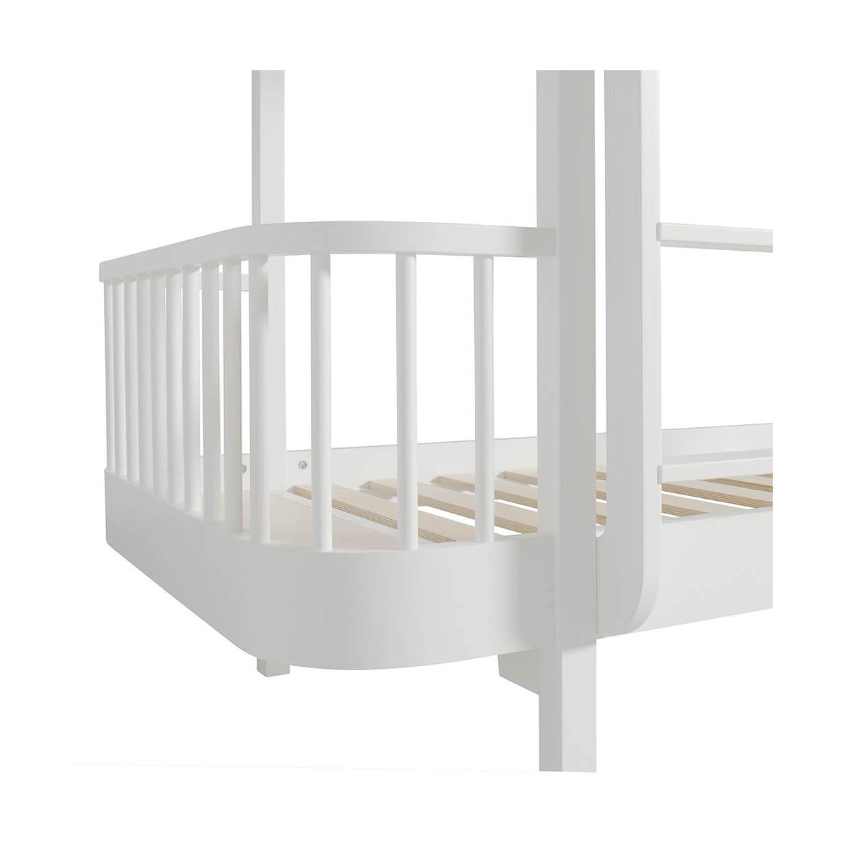 Lit évolutif superposé 90x200cm WOOD ORIGINAL Oliver Furniture blanc