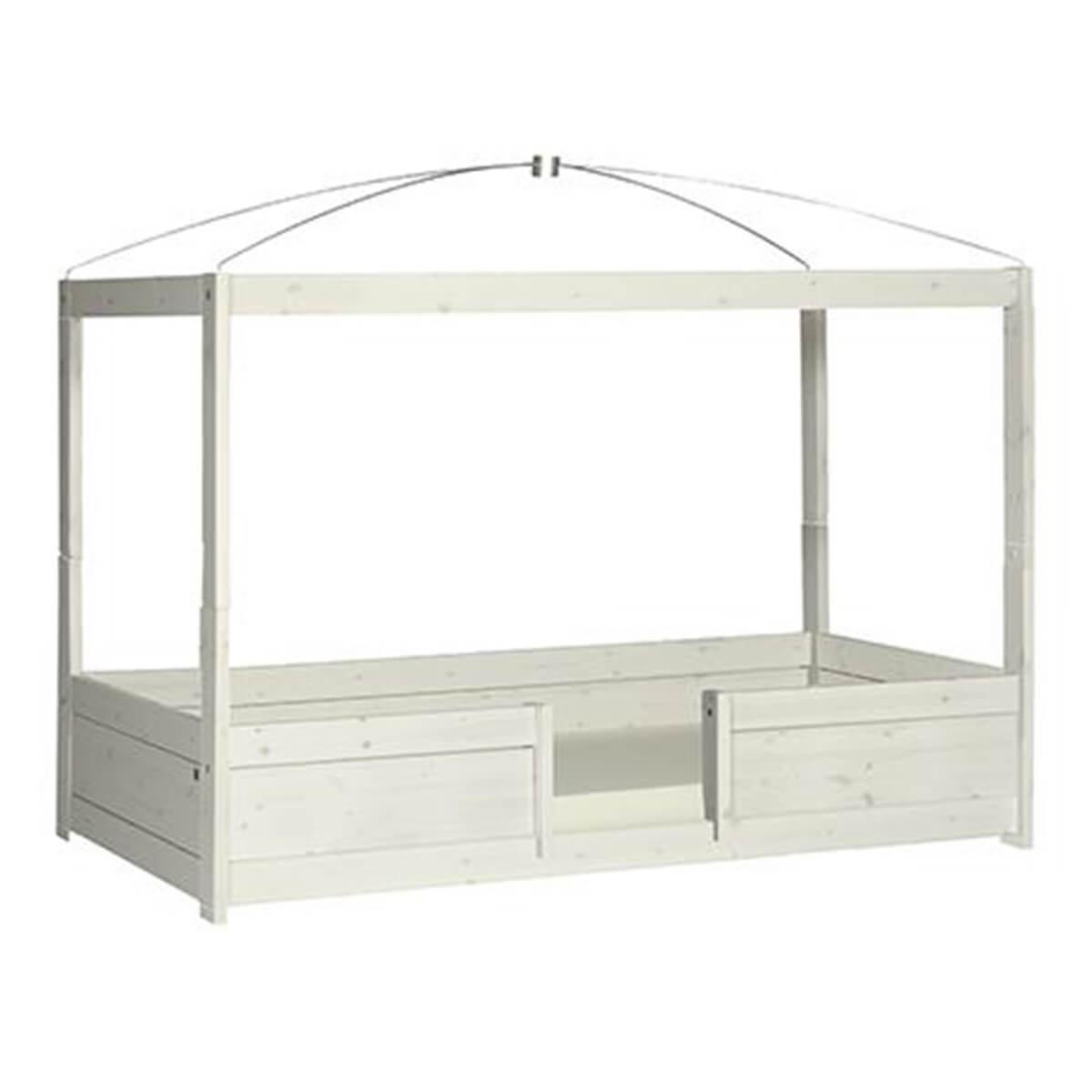 Lit évolutif-toit-rond 90x200cm 4 EN 1 Lifetime blanchi