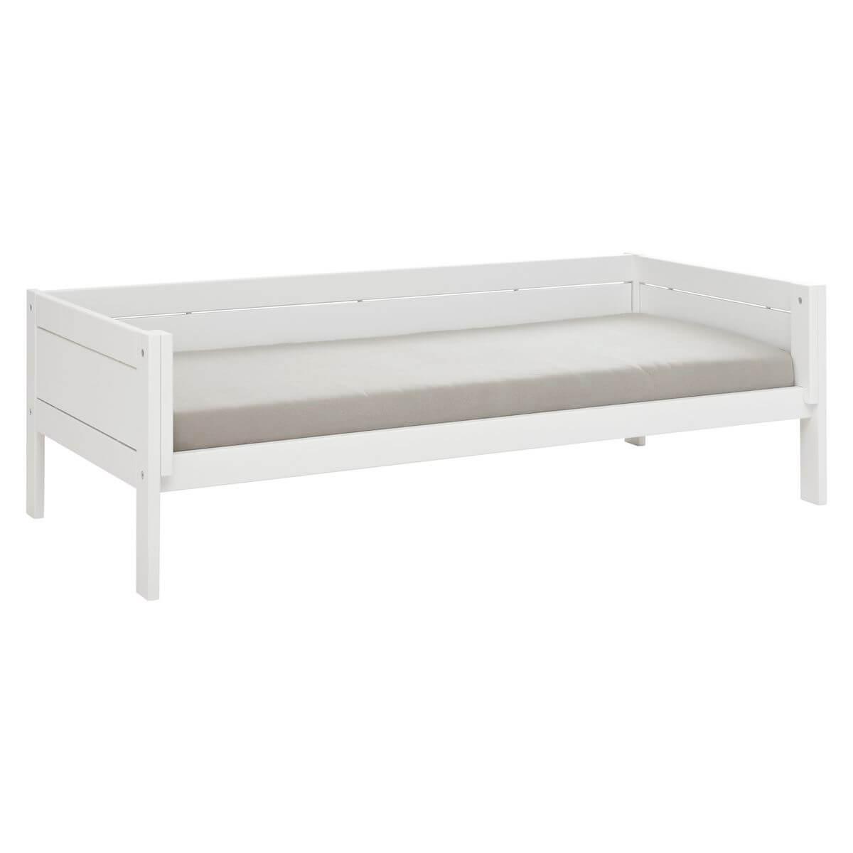 Lit évolutif-toit-rond 90x200cm sommier LUXE 4 EN 1 Lifetime blanc