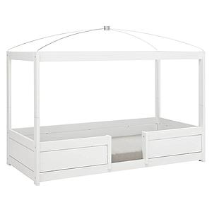 Lit évolutif-toit-rond 90x200cm sommier LUXE 4 EN 1 Lifetime blanc