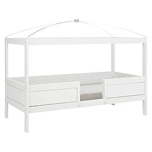 Lit évolutif-toit-rond 90x200cm sommier LUXE 4 EN 1 Lifetime blanc