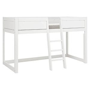 Lit évolutif-toit-rond 90x200cm sommier LUXE 4 EN 1 Lifetime blanc