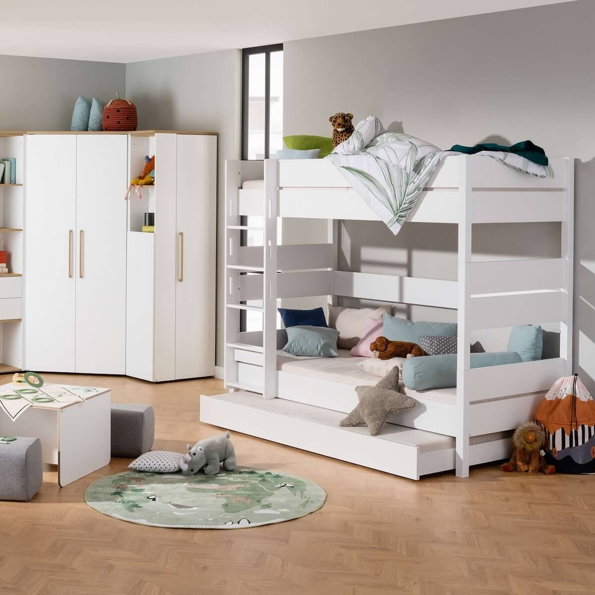 Lit gigogne 90x190cm FLOYD Comfort OSCAR Paidi blanc