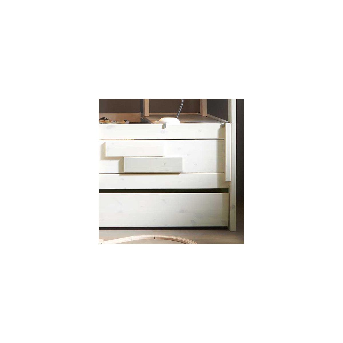 Lit gigogne 90x200cm Lifetime blanchi