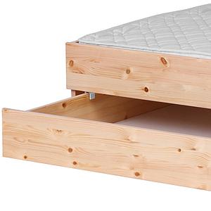Lit gigogne avec 2 tiroirs pour lit classic naturel 90x200 cm by Flexa