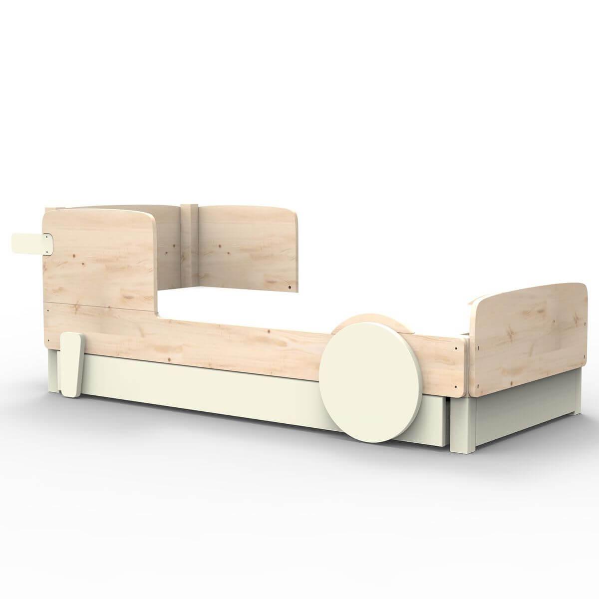 Lit gigogne DISCOVERY Mathy by Bols beige ivoire