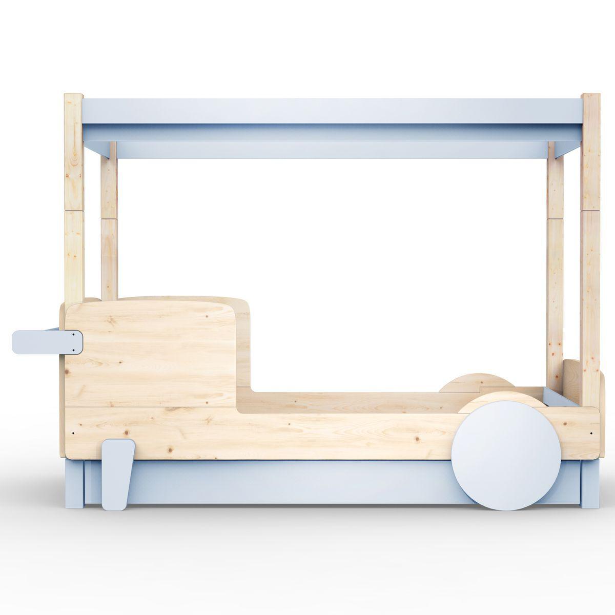 Lit gigogne DISCOVERY Mathy by Bols bleu poudré