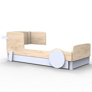 Lit gigogne DISCOVERY Mathy by Bols bleu poudré