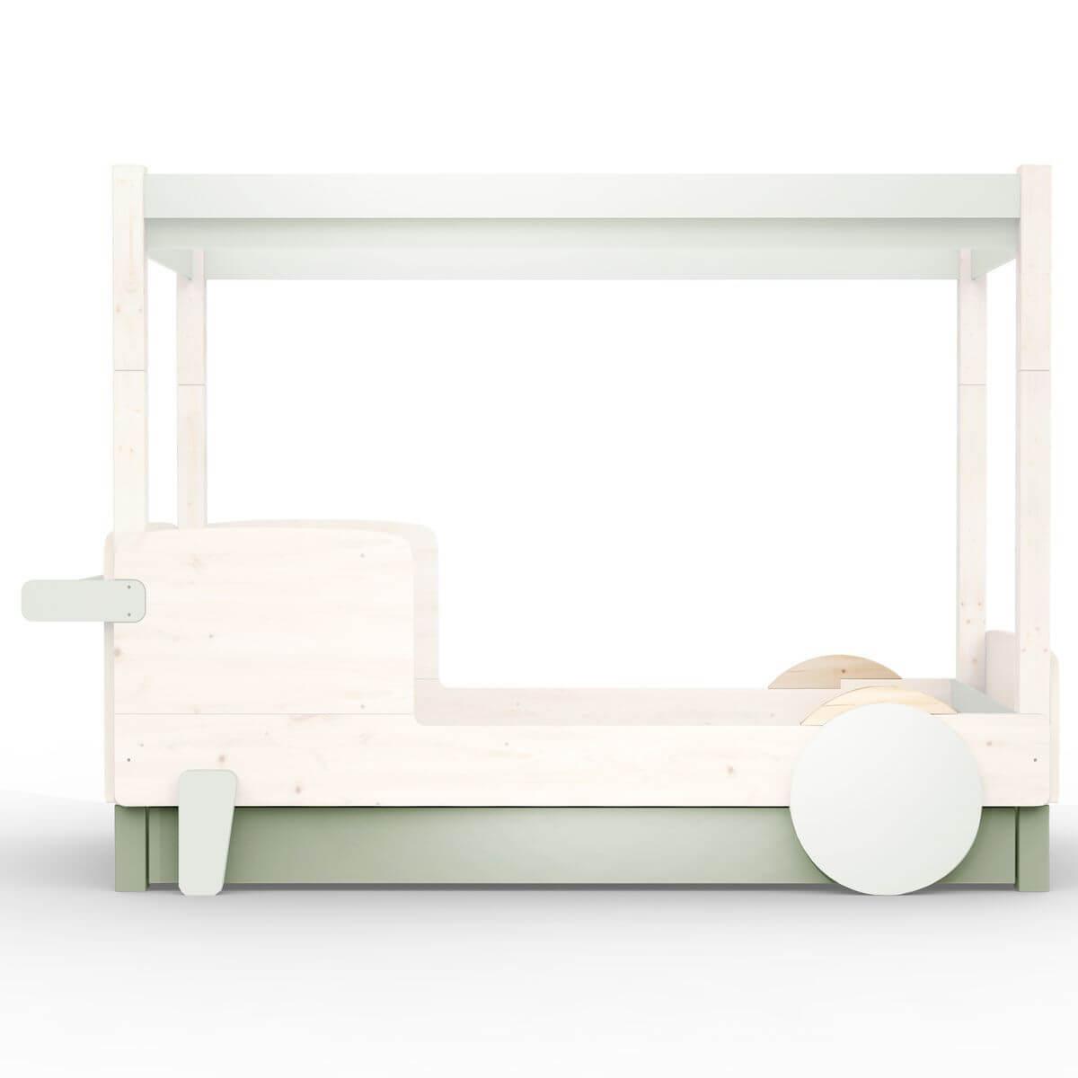 Lit gigogne DISCOVERY Mathy by Bols gris mousse