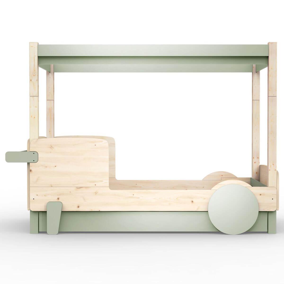 Lit gigogne DISCOVERY Mathy by Bols gris mousse