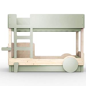 Lit gigogne DISCOVERY Mathy by Bols gris mousse