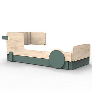 Lit gigogne DISCOVERY Mathy by Bols gris orage