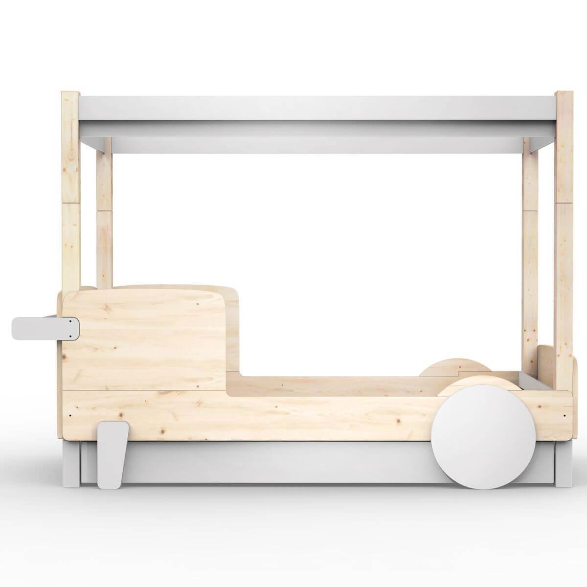 Lit gigogne DISCOVERY Mathy by Bols gris perle