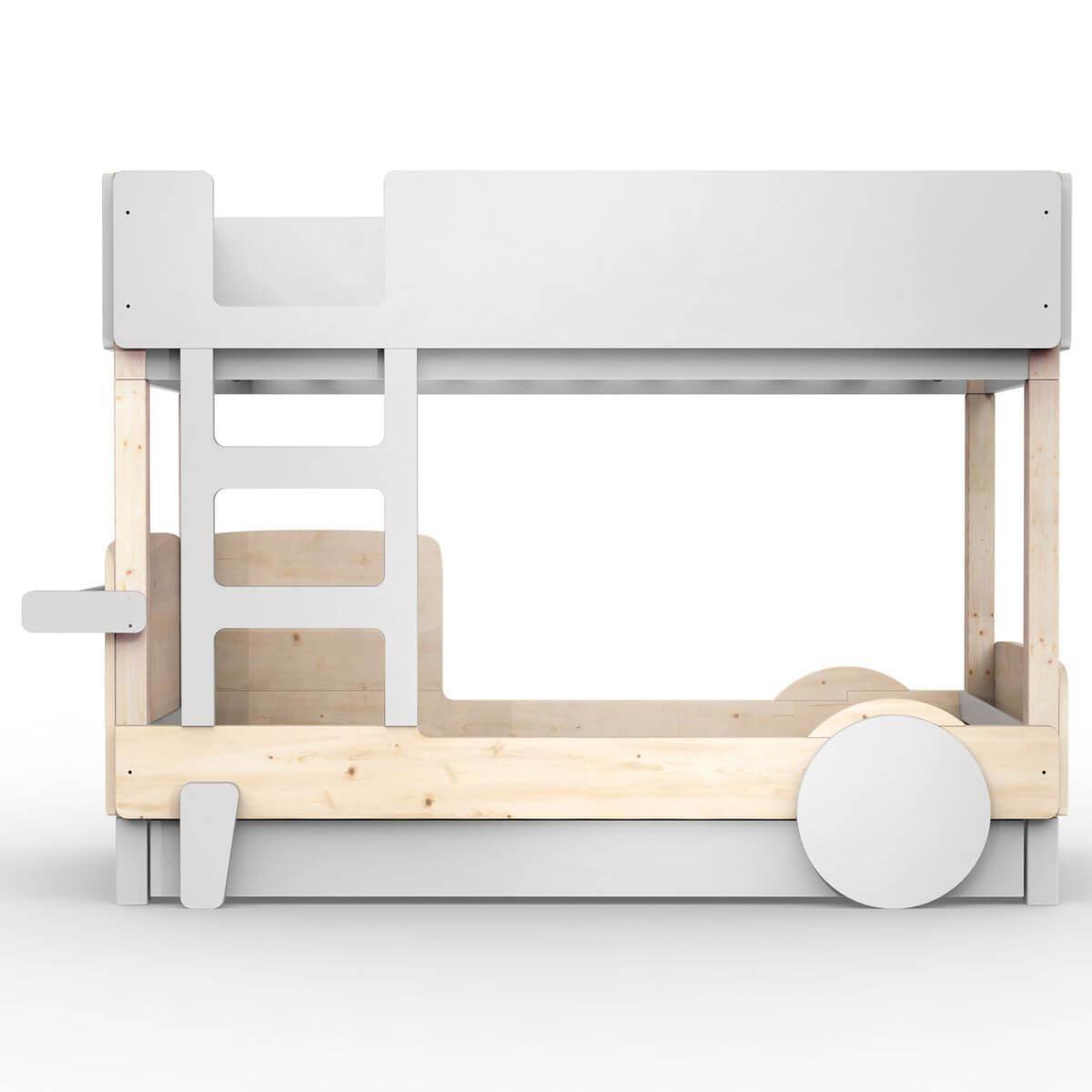 Lit gigogne DISCOVERY Mathy by Bols gris perle