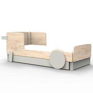 Lit gigogne DISCOVERY Mathy by Bols gris perle