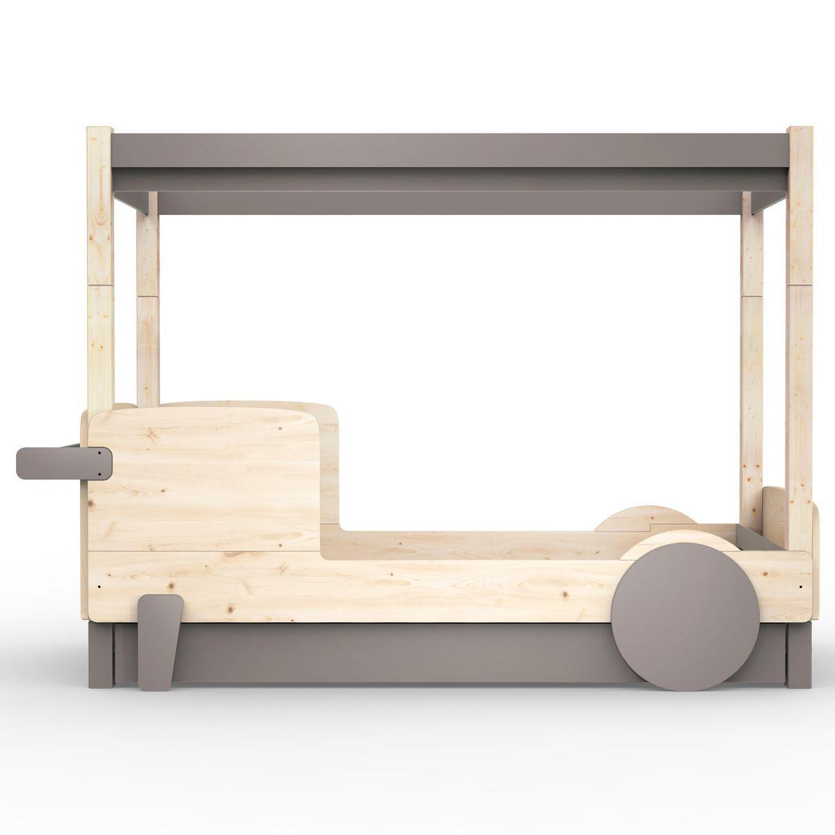 Lit gigogne DISCOVERY Mathy by Bols taupe