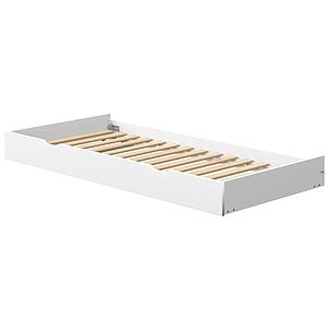 Lit gigogne roulettes-pieds 90x200cm WHITE Flexa blanc