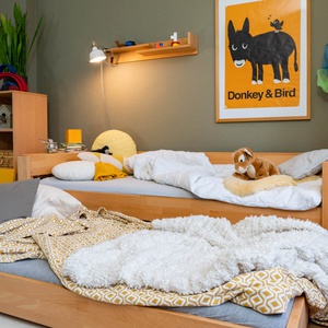 Lit gigogne sur roulettes 90x185cm DESTYLE de Breuyn naturel