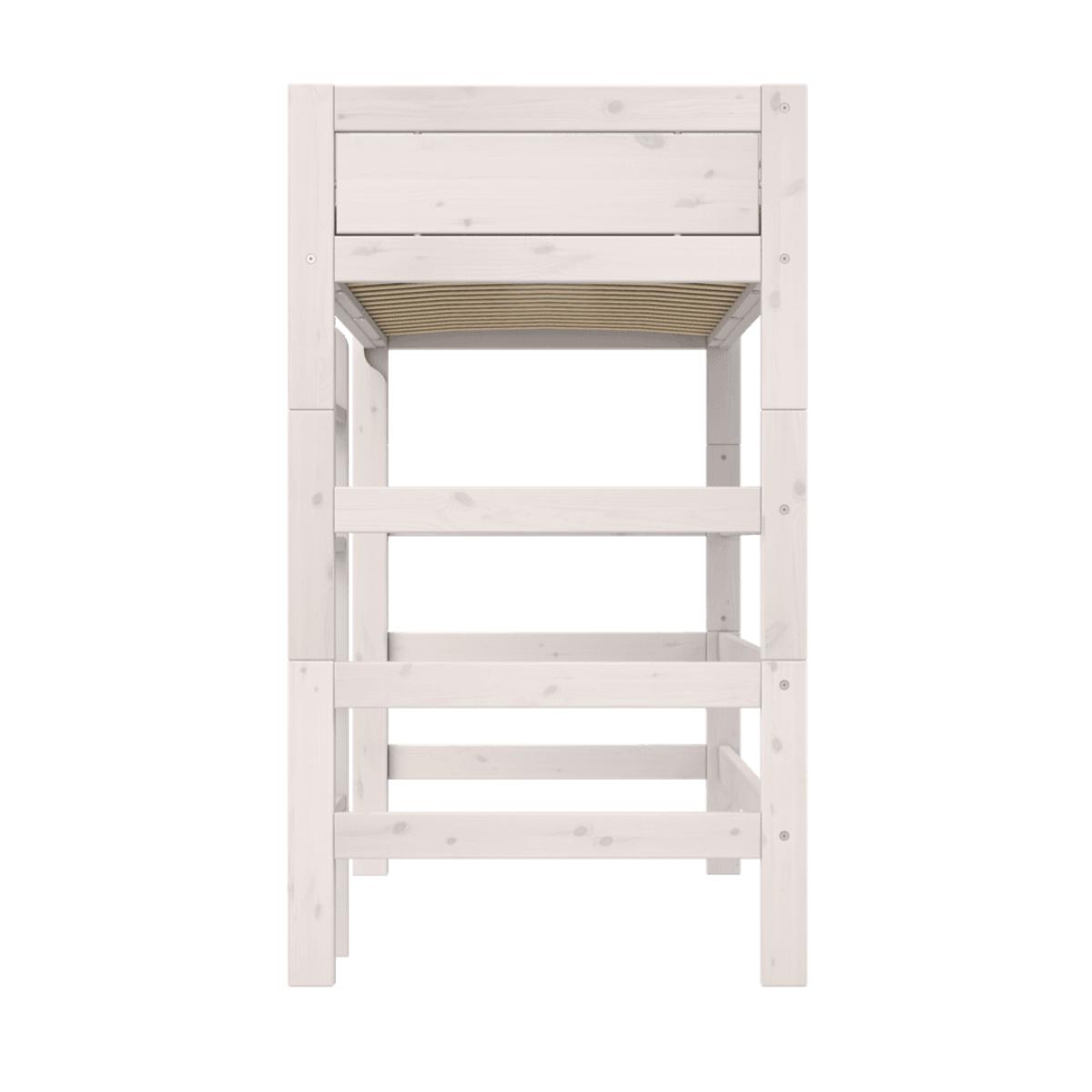 Lit haut échelle droite DE LUXE Lifetime blanchi